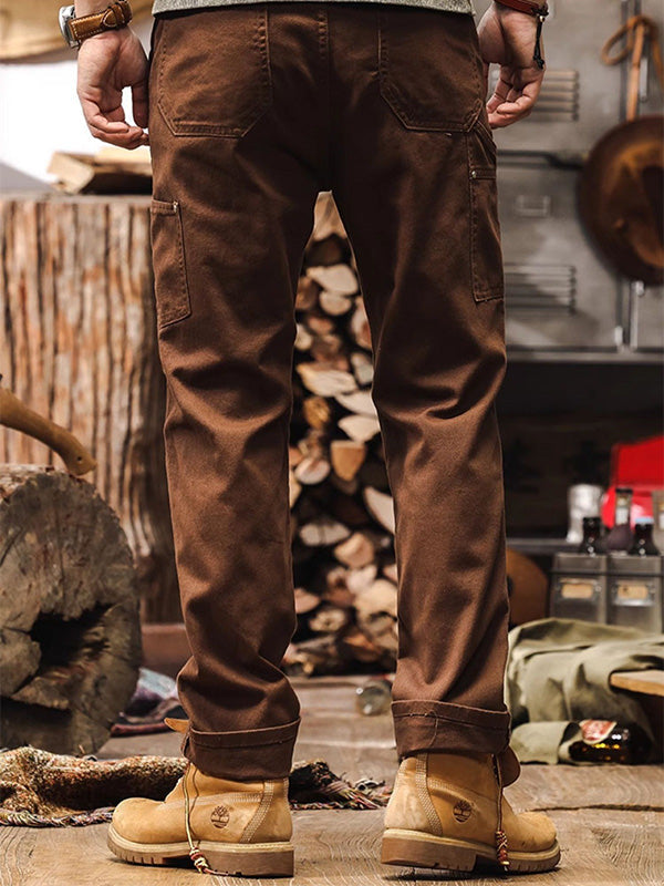 Adrian - RUGGED WORKWEAR STRAIGHT-LEG UTILITY TROUSERS
