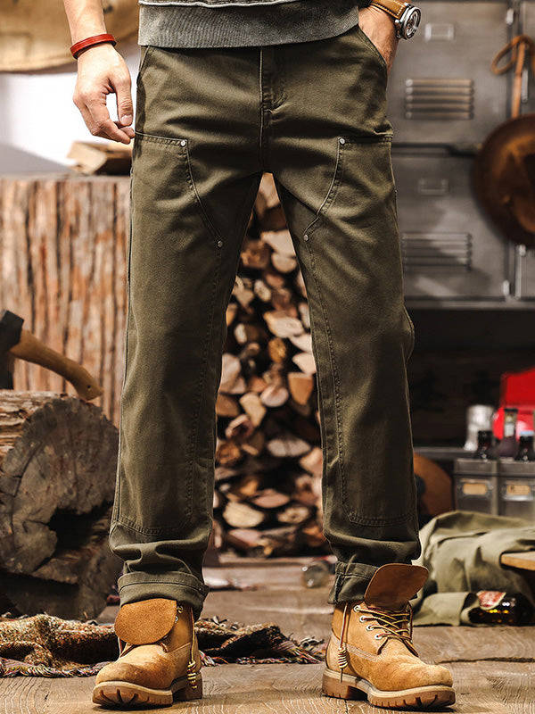 Adrian - RUGGED WORKWEAR STRAIGHT-LEG UTILITY TROUSERS