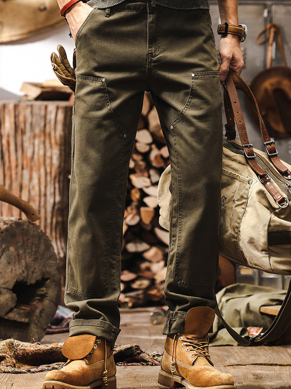 Adrian - RUGGED WORKWEAR STRAIGHT-LEG UTILITY TROUSERS