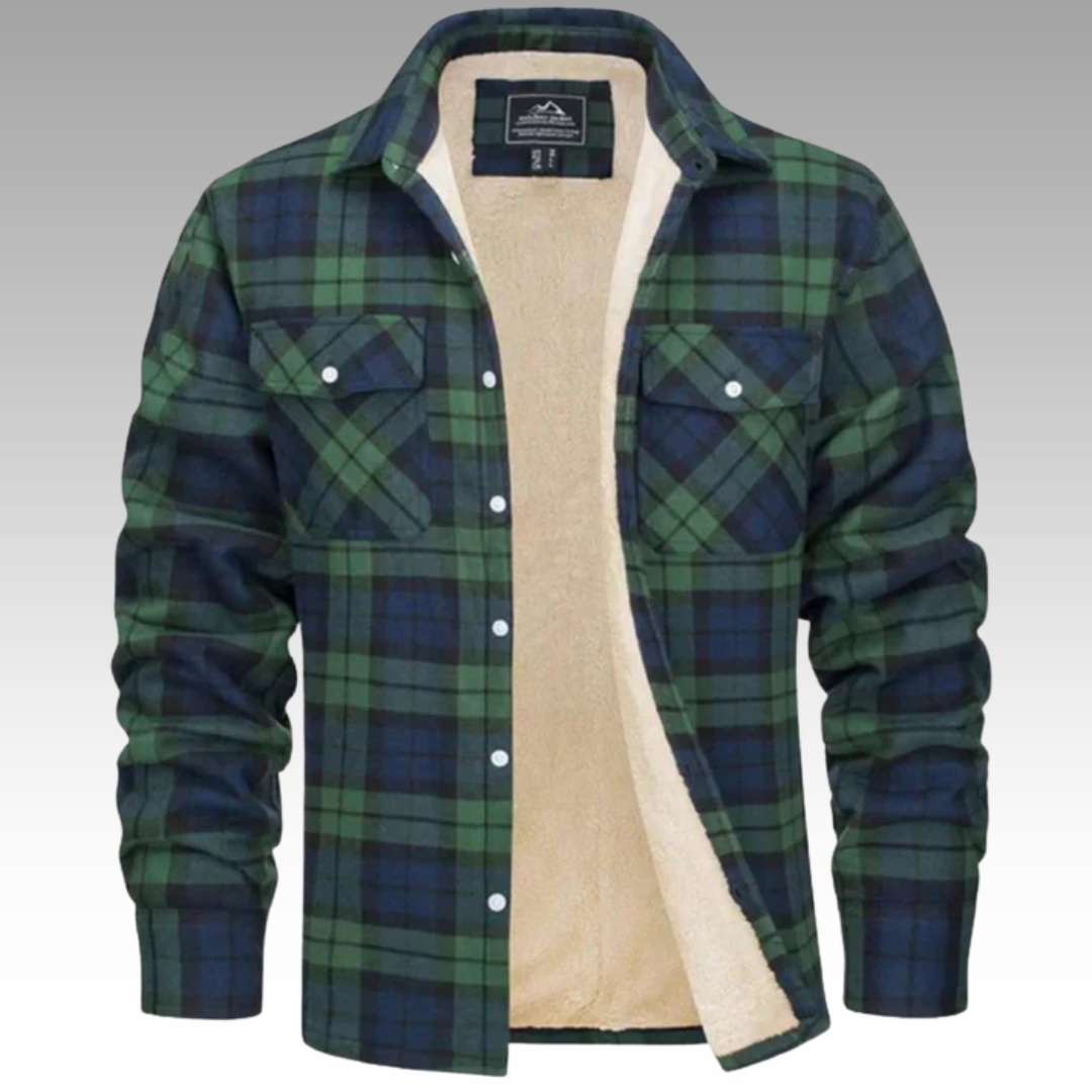Sam | Checked Trucker Jacket with Fleece Lining