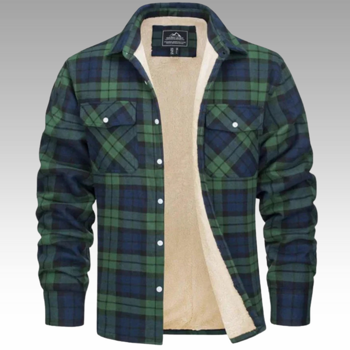 Sam | Checked Trucker Jacket with Fleece Lining