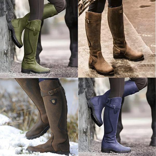 Evie | Waterproof Leather Riding Boots