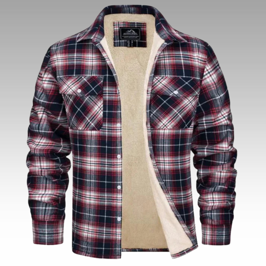 Sam | Checked Trucker Jacket with Fleece Lining