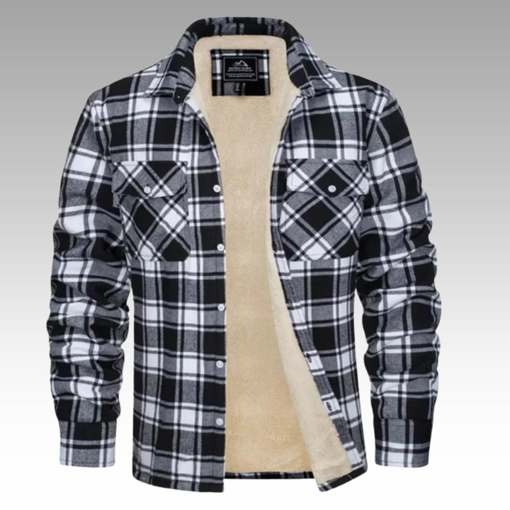 Sam | Checked Trucker Jacket with Fleece Lining