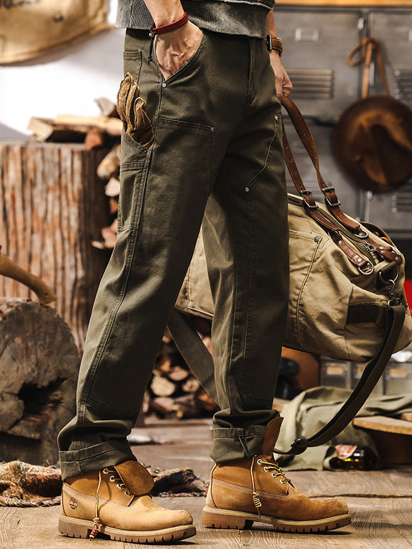 Adrian - RUGGED WORKWEAR STRAIGHT-LEG UTILITY TROUSERS