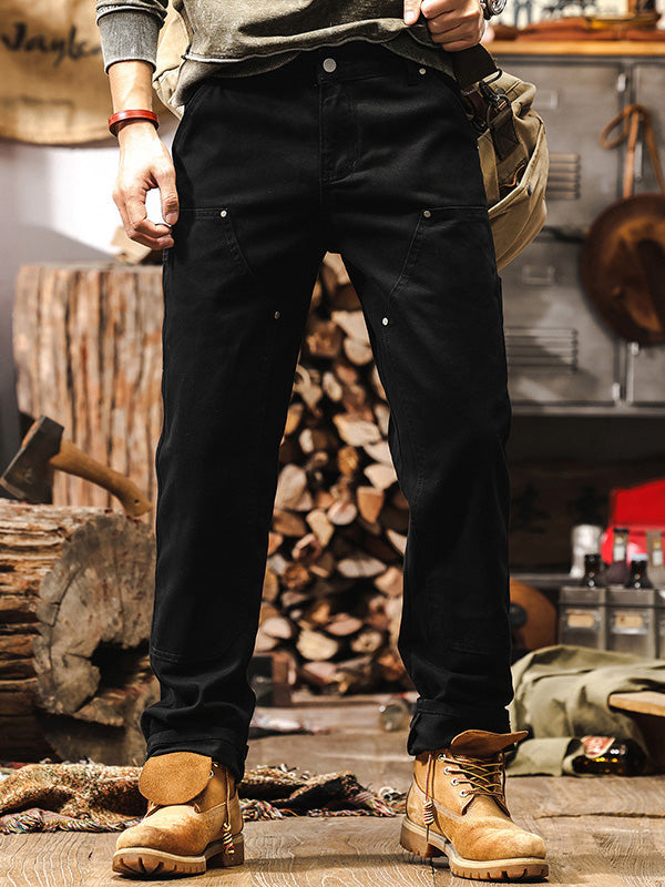 Adrian - RUGGED WORKWEAR STRAIGHT-LEG UTILITY TROUSERS