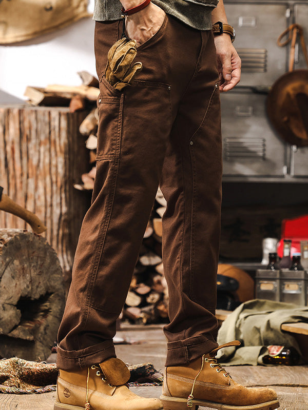 Adrian - RUGGED WORKWEAR STRAIGHT-LEG UTILITY TROUSERS
