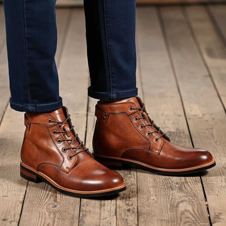 Adam | Men's Retro Round Toe Boots
