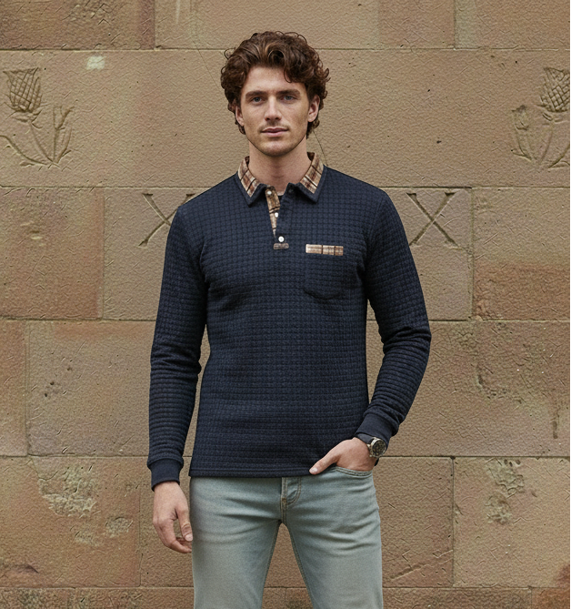Sullivan | Polo Shirt with Checked Pattern