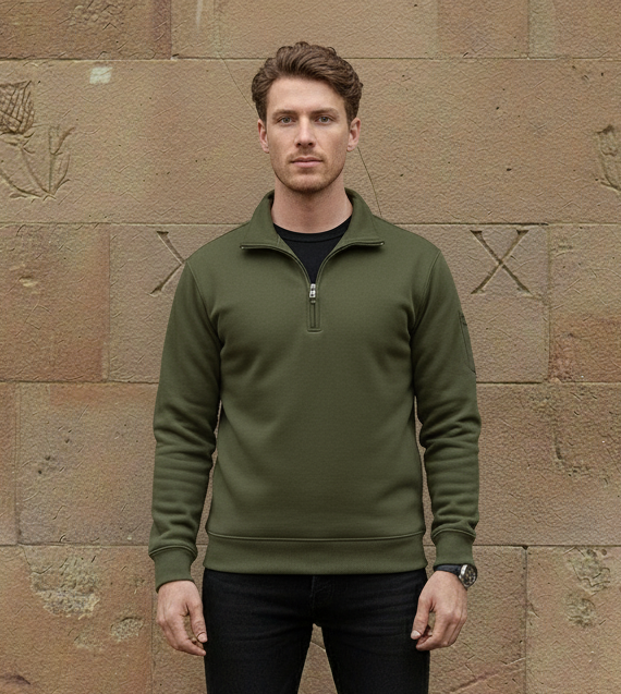 James | Heritage Half Zip Jumper