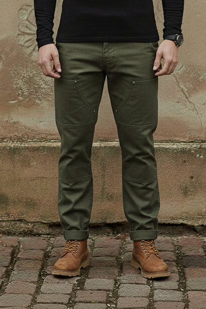 Adrian - RUGGED WORKWEAR STRAIGHT-LEG UTILITY TROUSERS
