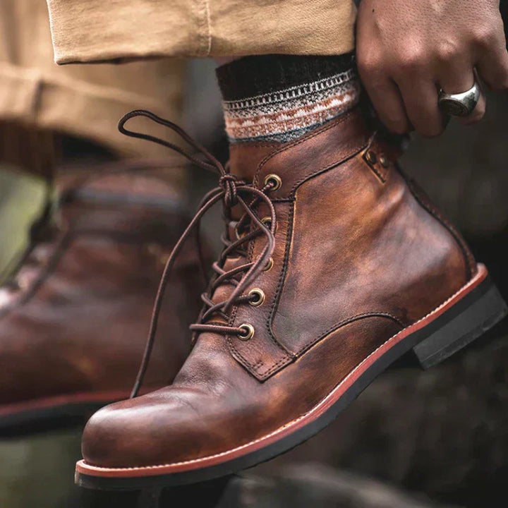 Adam | Men's Retro Round Toe Boots