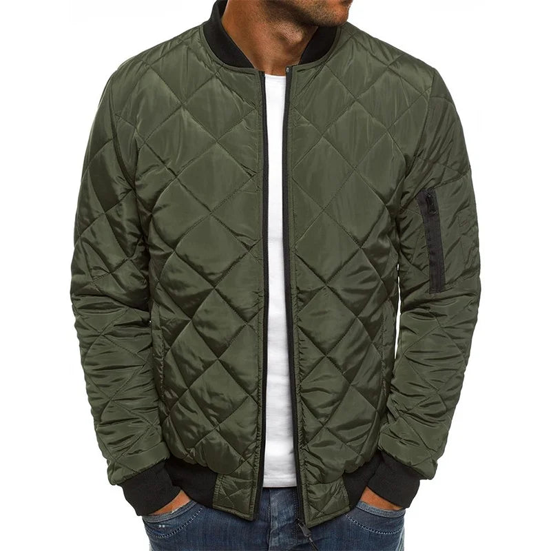 Logan | Cotton Jacket with Diamond Pattern