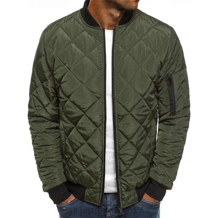 Logan | Cotton Jacket with Diamond Pattern