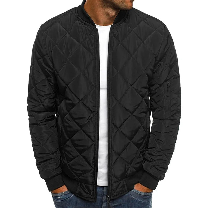 Logan | Cotton Jacket with Diamond Pattern