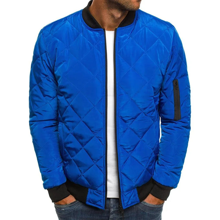 Logan | Cotton Jacket with Diamond Pattern
