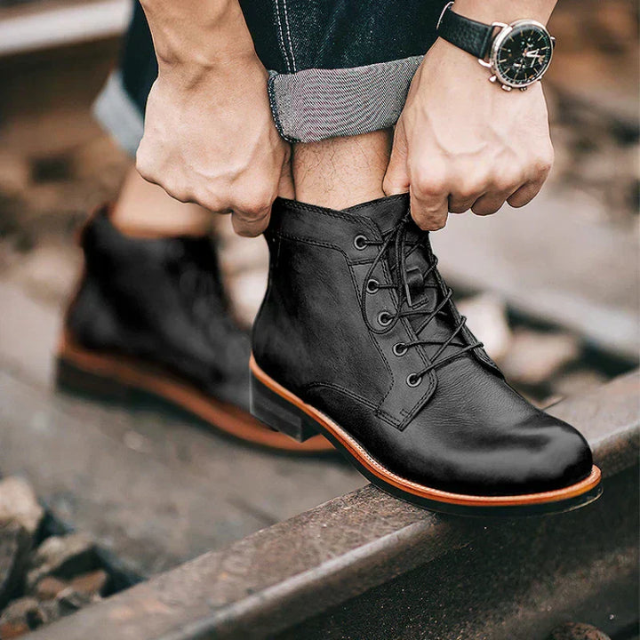 Adam | Men's Retro Round Toe Boots