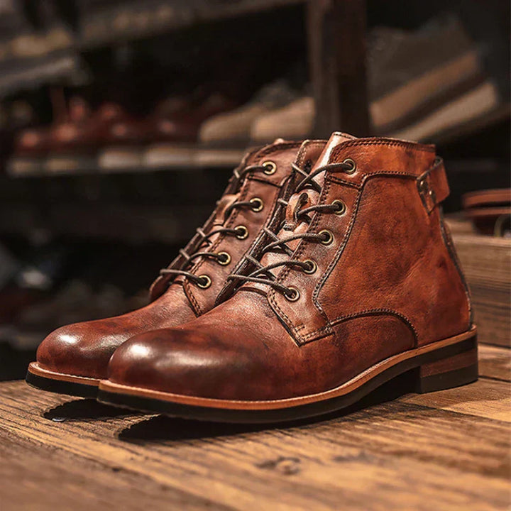 Adam | Men's Retro Round Toe Boots