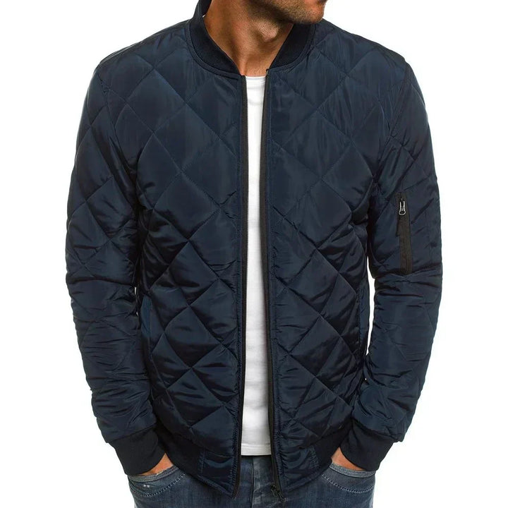 Logan | Cotton Jacket with Diamond Pattern
