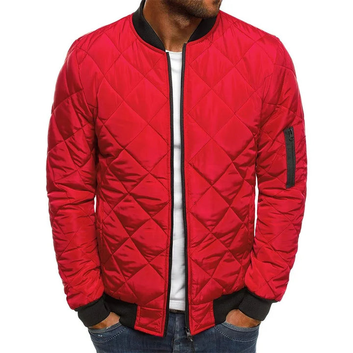 Logan | Cotton Jacket with Diamond Pattern