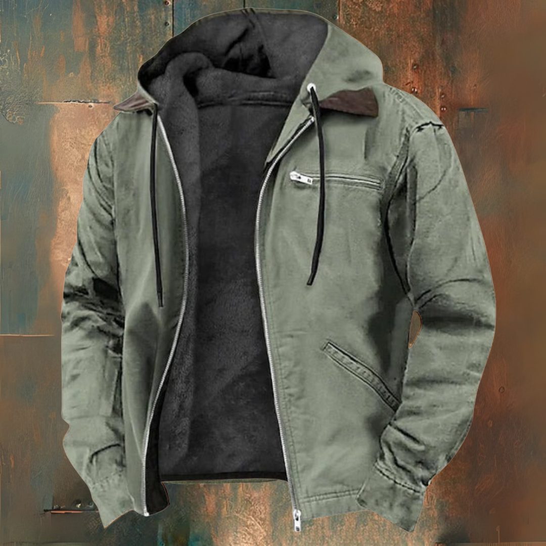 Zip-up hooded Jacket