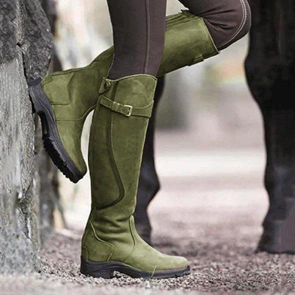 Evie | Waterproof Leather Riding Boots